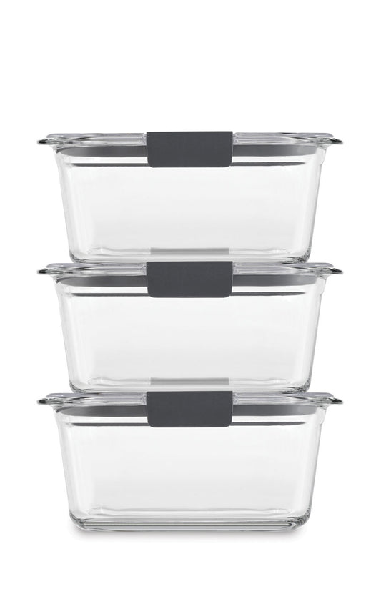 Brilliance™ Glass Food Storage Container, Medium Rectangular Set - US 8144