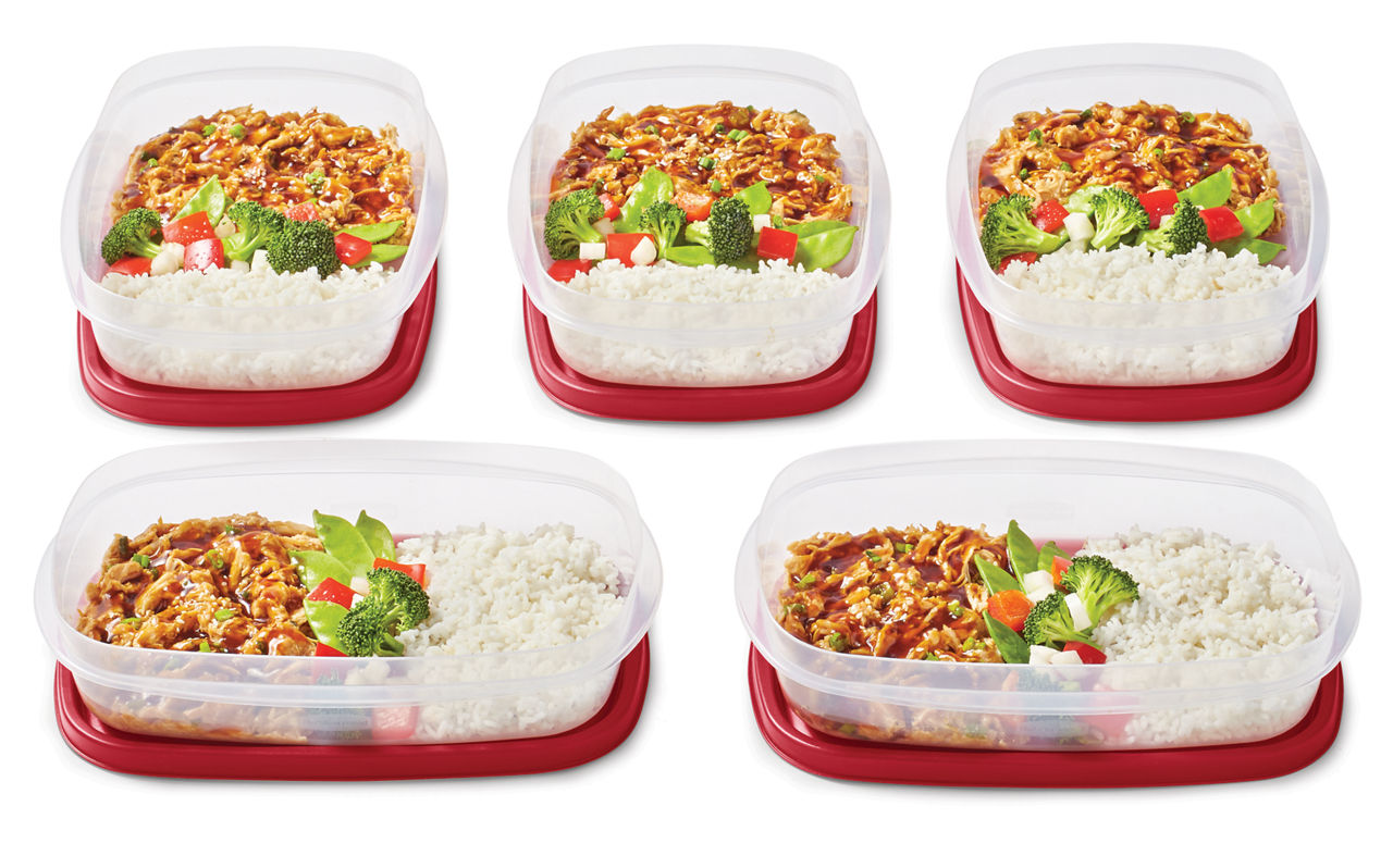 EasyFindLids™ Medium Food Storage Containers, Rectangle - US 5430