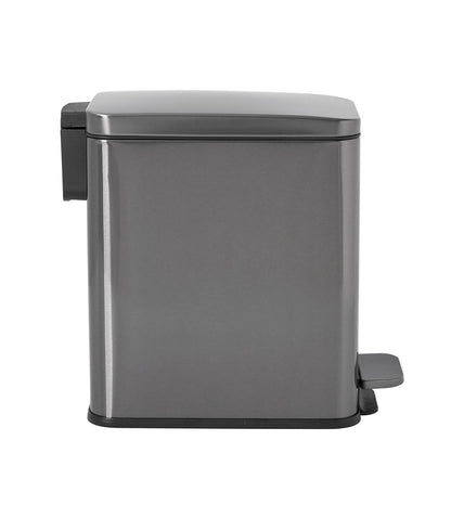 Stainless Steel Slim Step-On Trash Can - US 2910