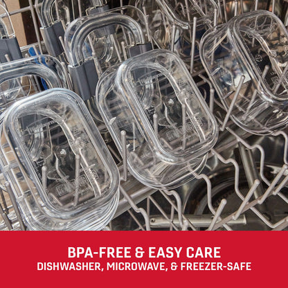 Rubbermaid Brilliance® Round Leak Proof Food Storage Containers, 3.47 cup, 2 Pack - US 3410